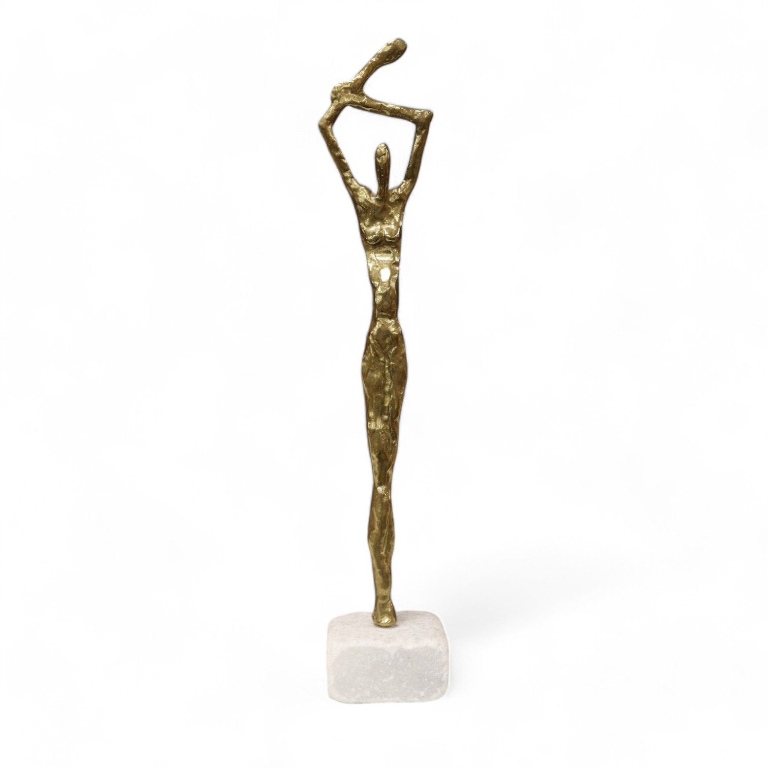 After Alberto Giacometti (1901-1966), a figurative bronze sculpture, 33cm. Condition- good